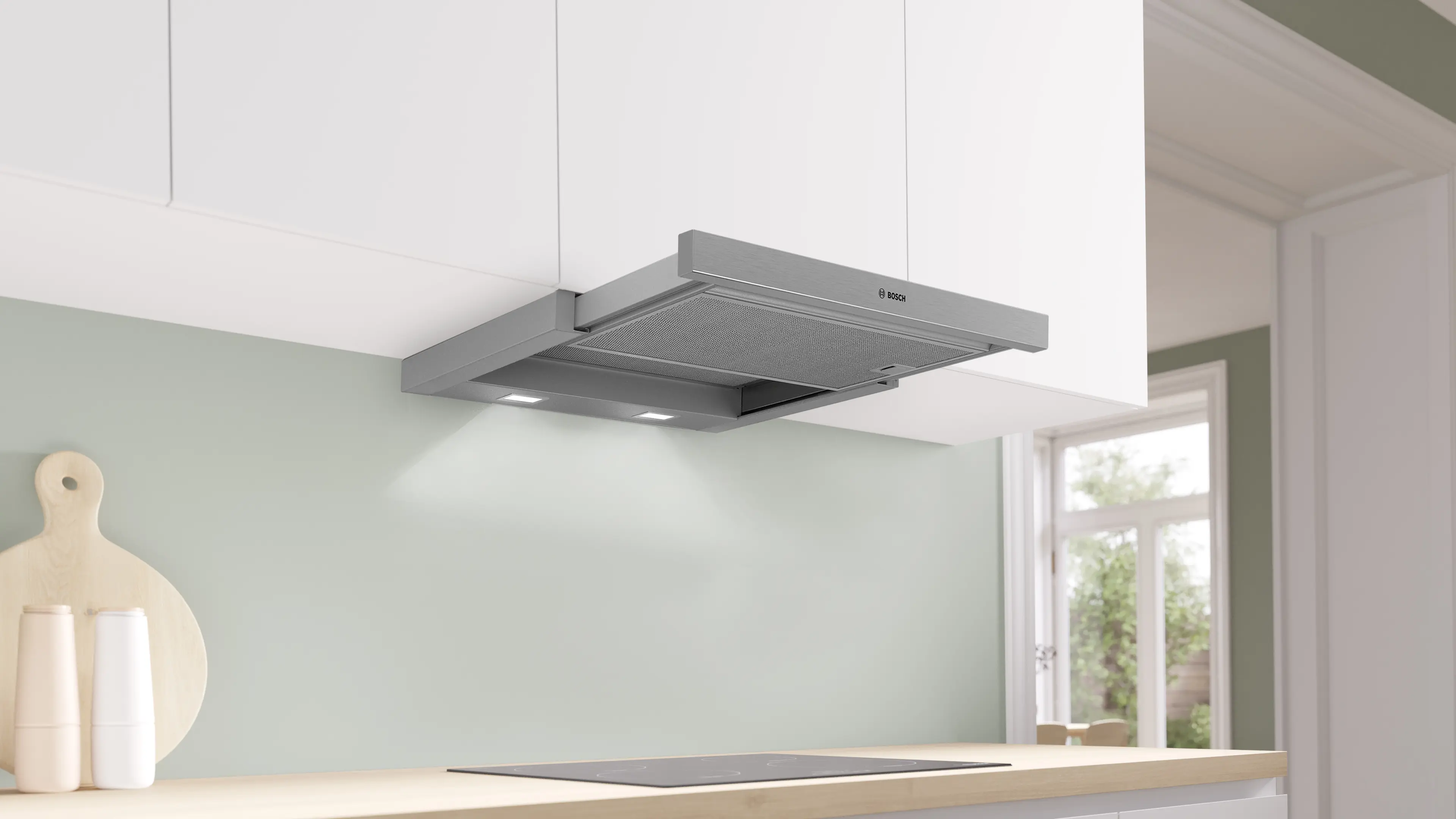 Serie 4 Vlakscherm afzuigkappen 60 cm Zilver metallic