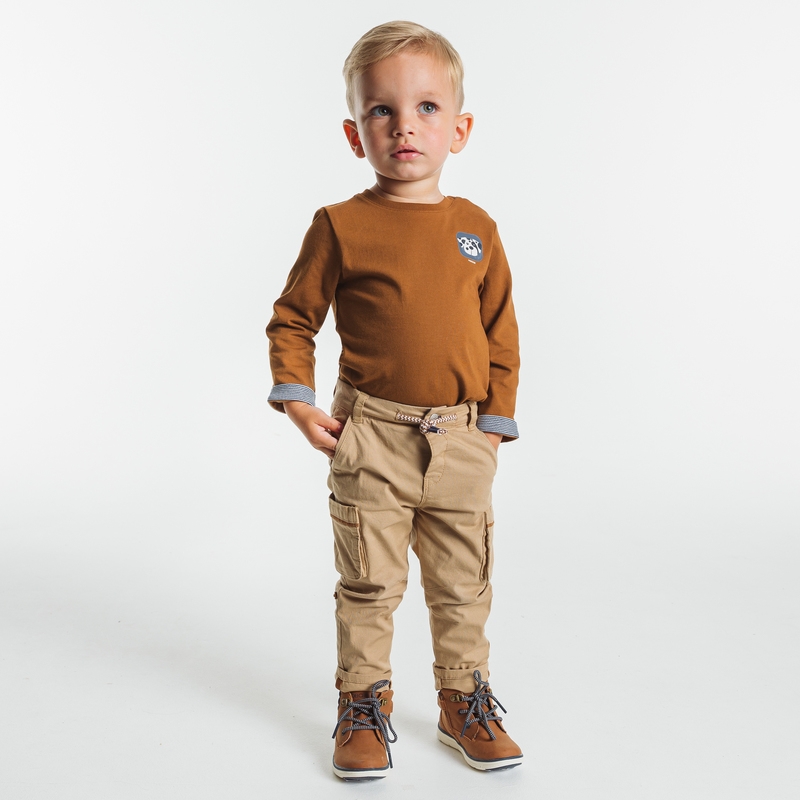 T-shirt chien marron bébé garçon