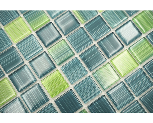 Kristalglasmozaïek CM 4250 30,2x32,7 cm groen/blauw