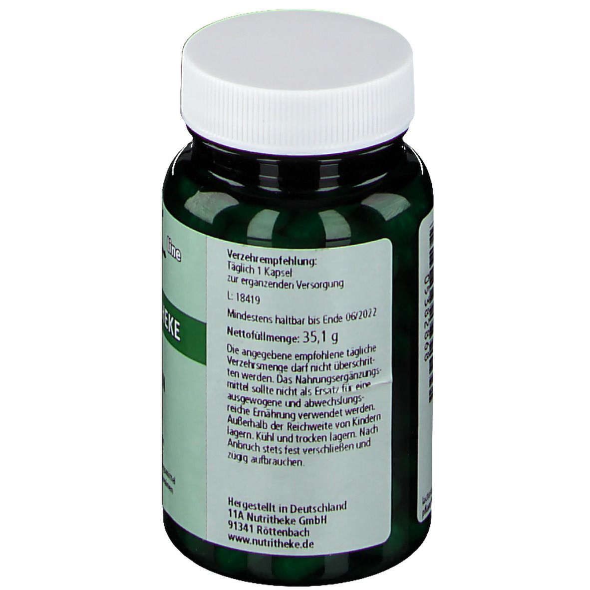 green line NUTRITHEKE Eisen