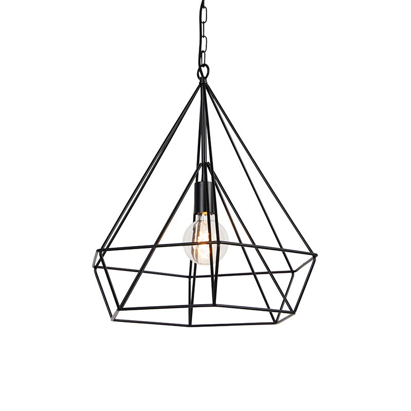Scandinavische hanglamp zwart - Karkass