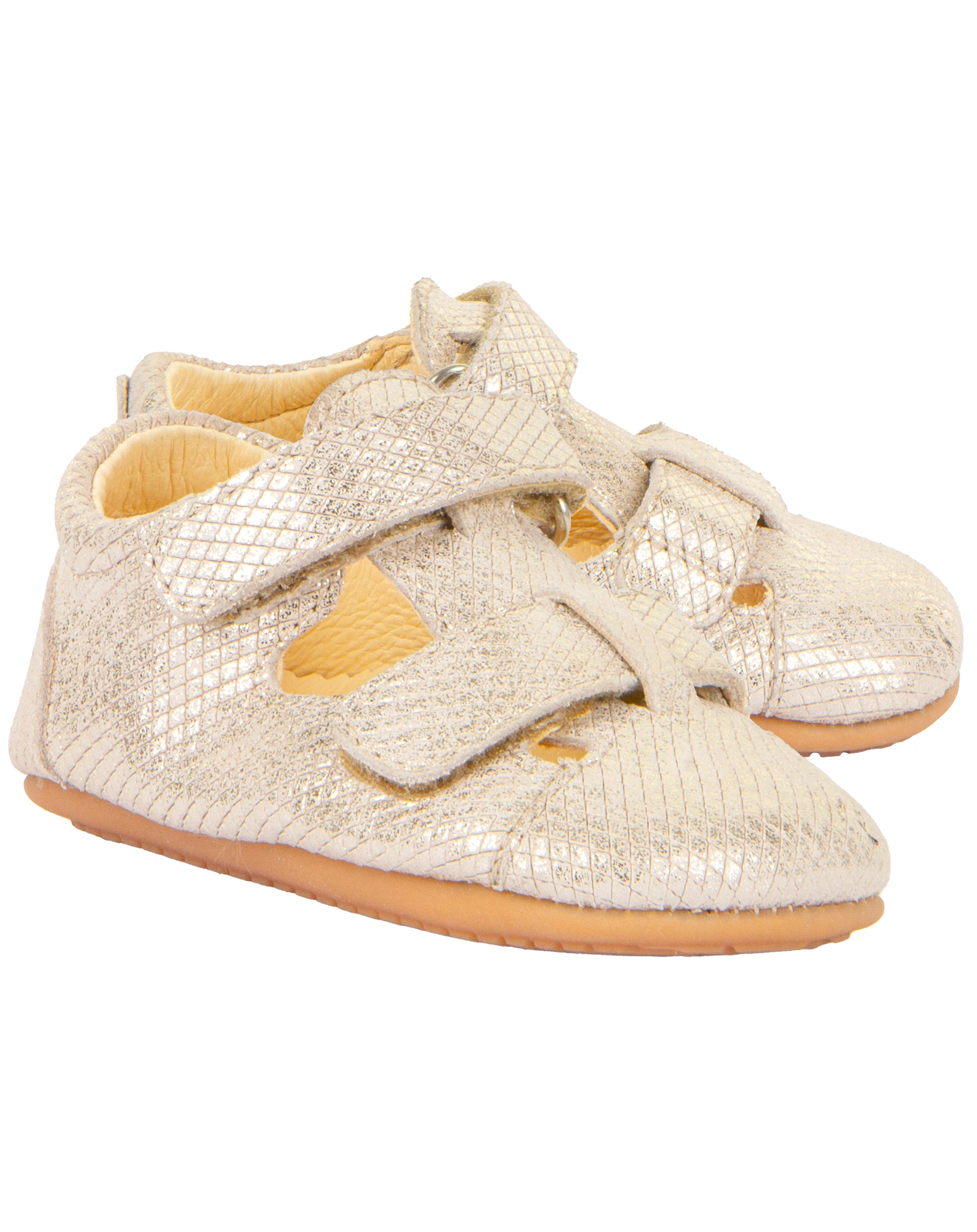 Lauflernsandalen PREWALKERS in gold shine
