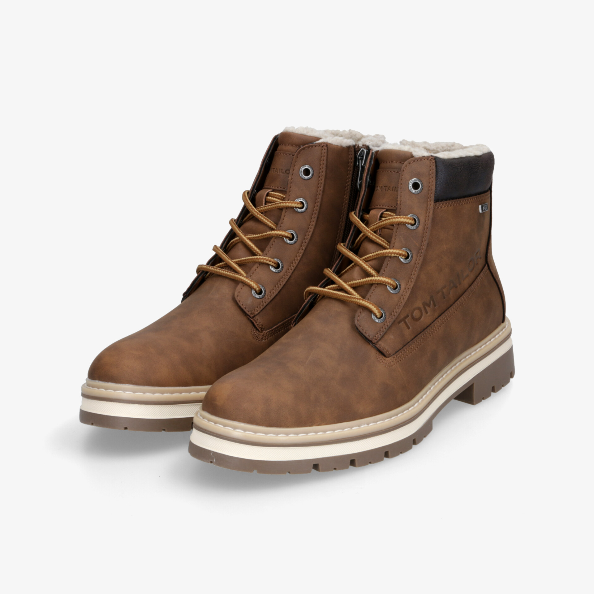 TOM TAILOR Herren Winterstiefel braun
