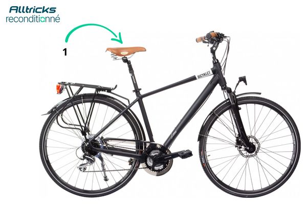 Vélo de Ville Bicyklet Léon Shimano Acera/Altus 8V 700 mm Noir Mat - Produit Reconditionné