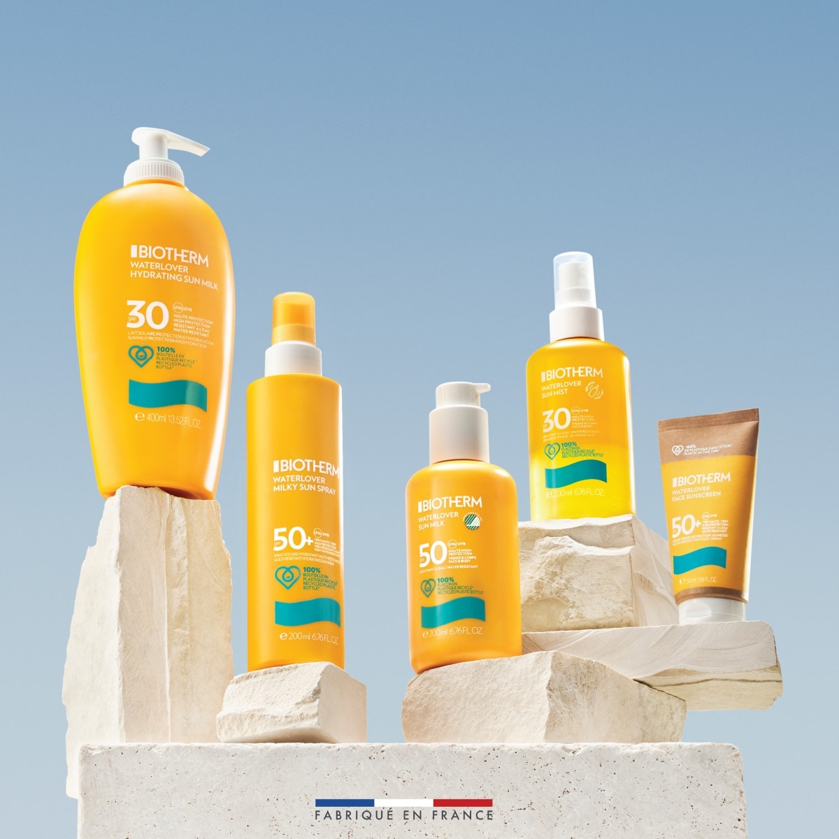 Biotherm WaterloverLait Solaire Hydratant SPF30 Haute Protection pour le Visage et le Corps