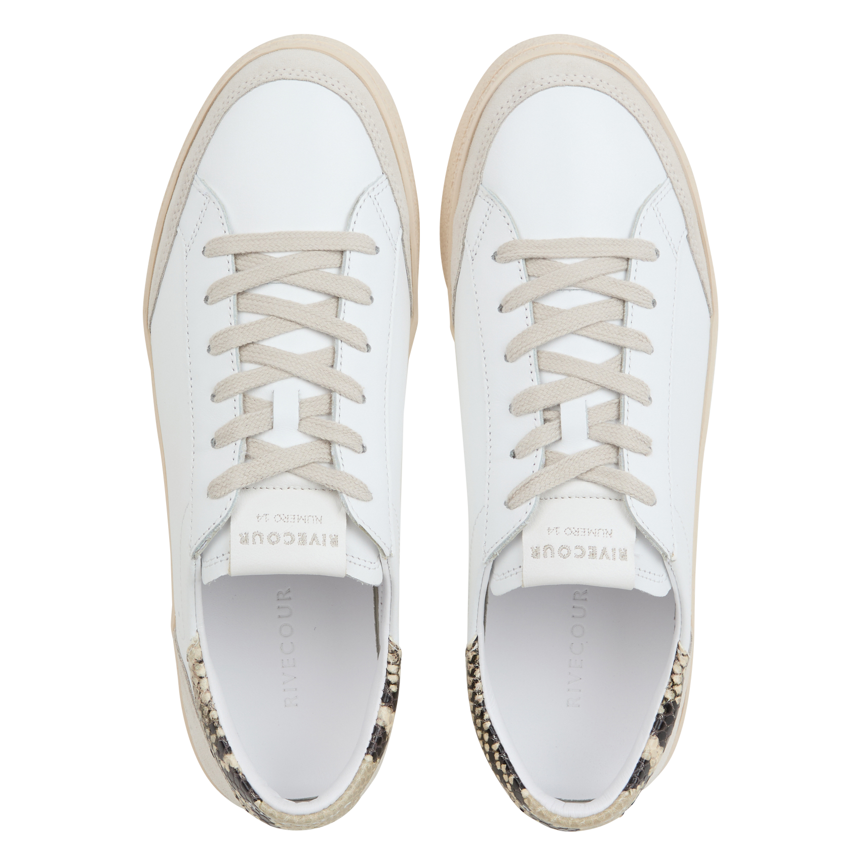 BASKETS 14 - Baskets basses en cuir | Blanc