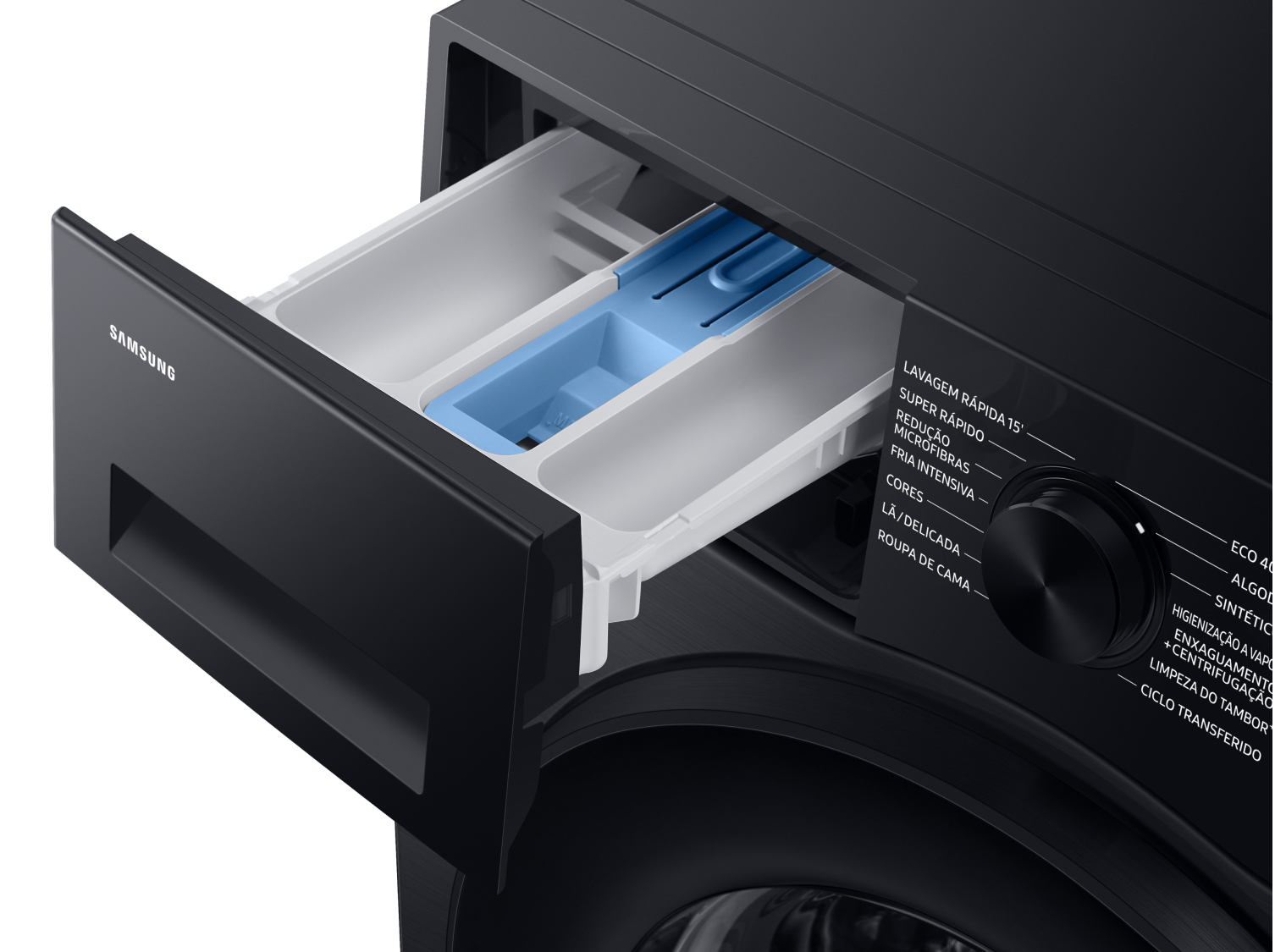 MAQUINA DE LAVAR ROUPA SAMSUNG WW11DG5B25ABEP PRETO A 11KG 1400RPM