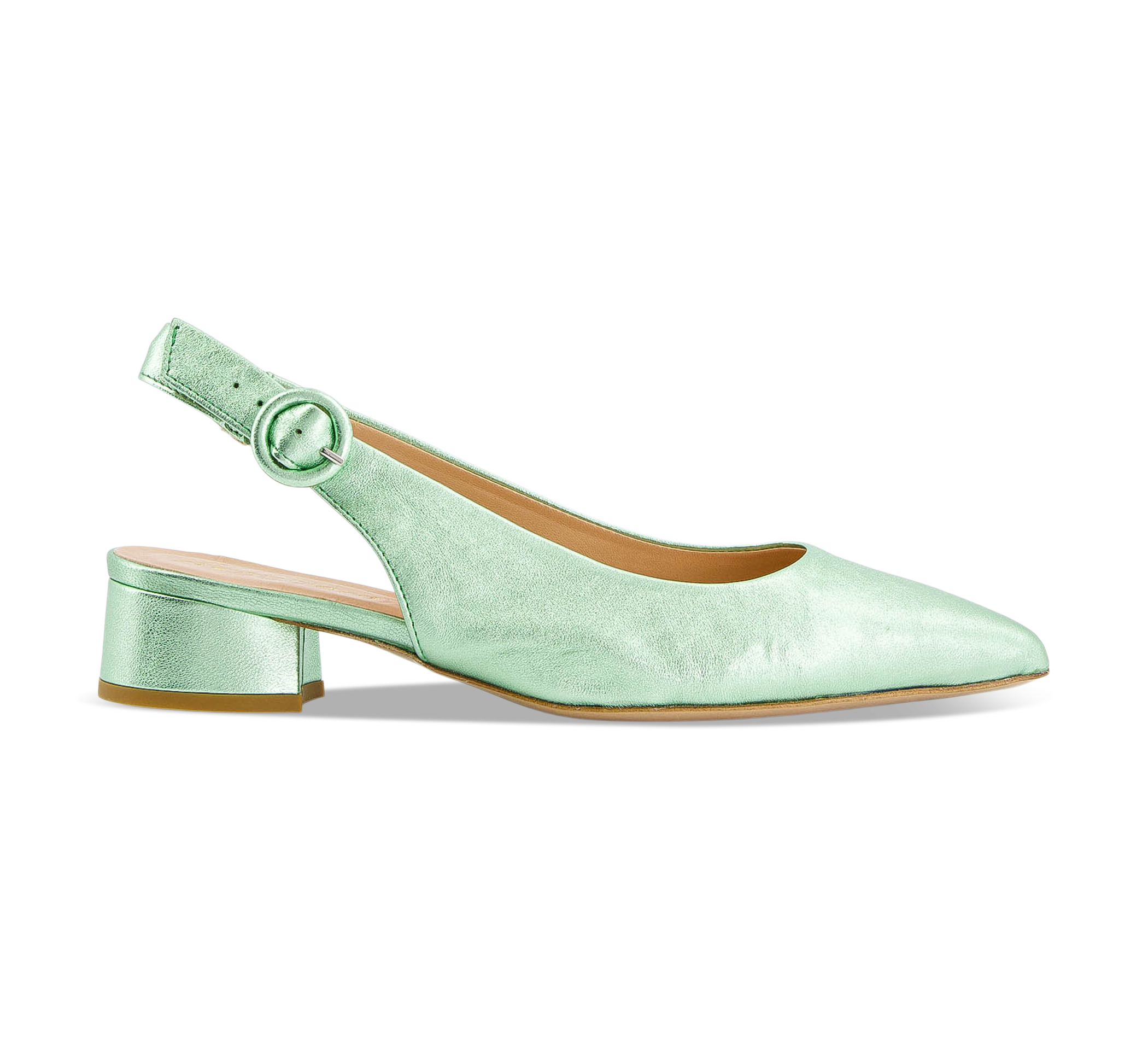 Franco Russo Sling-Pumps grün