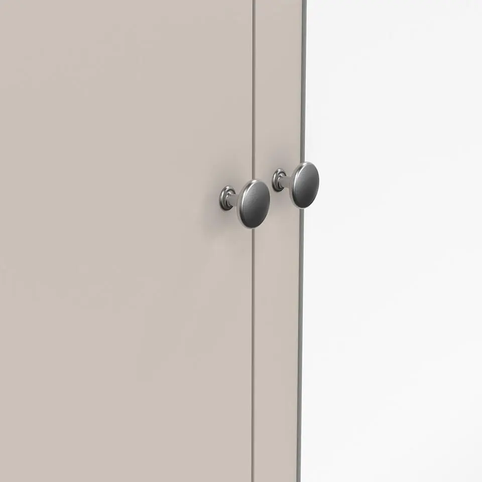 Hioshop Madrid kledingkast 3 deuren 150x200cm cashmere