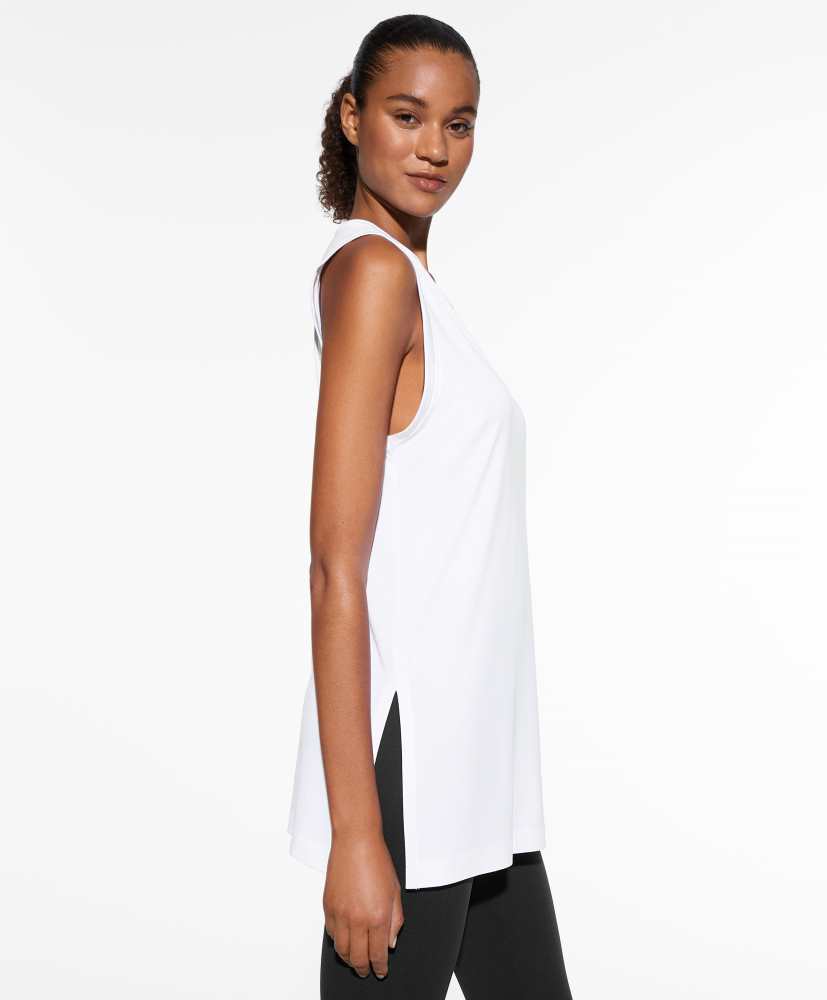 camiseta longa de modal