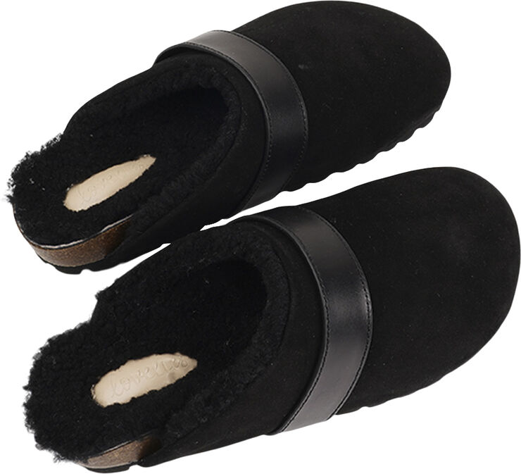 Lovelies CHIRRIPO - CLOSED CURLY SHEARLING Black / black