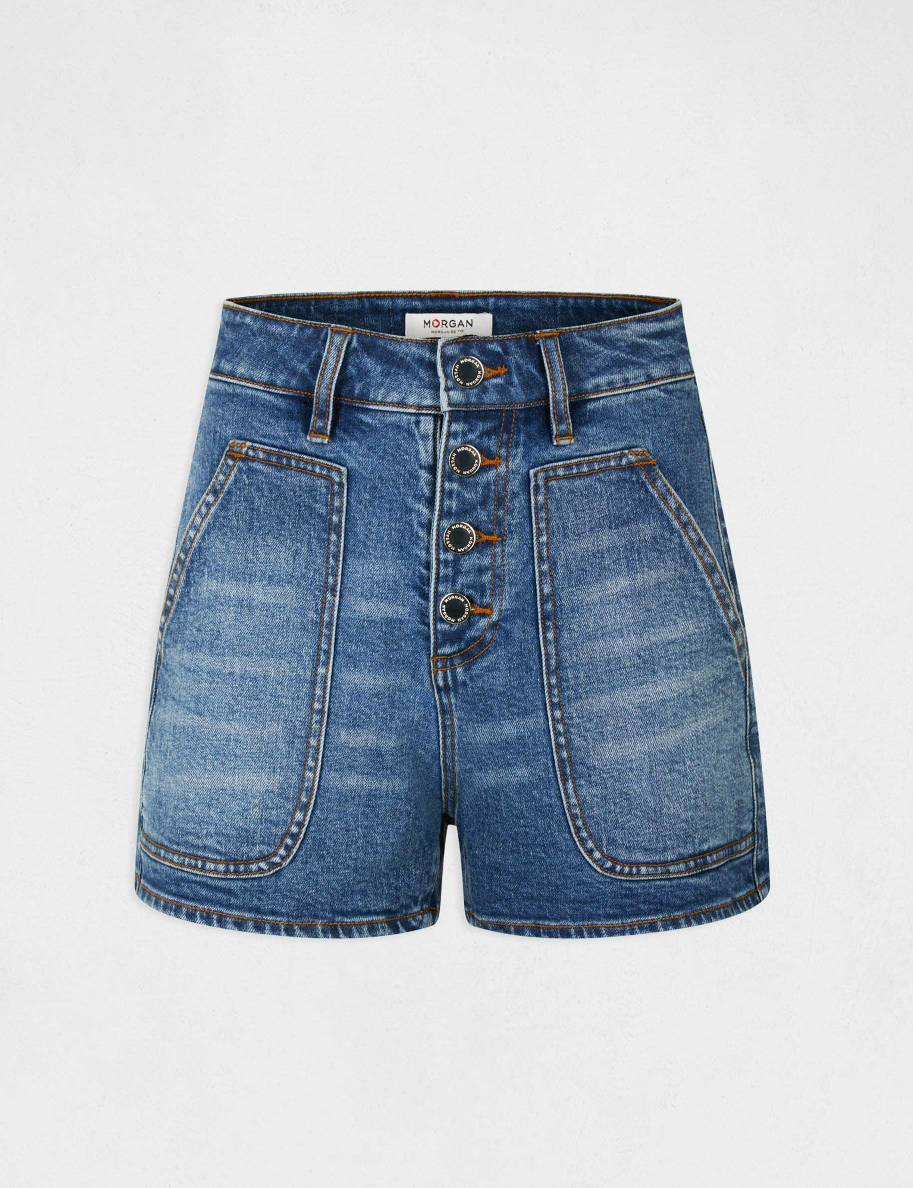 Short mom taille haute en jean jean stone femme - jean_stone