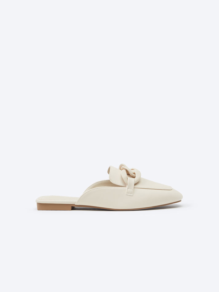 Mocassim sem calcanhar - Cru