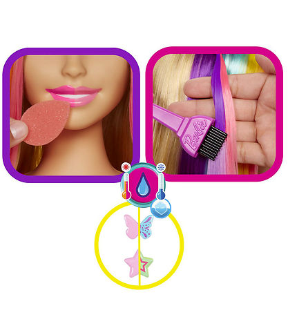 Barbie Fris?r - Neon Rainbow Deluxe Styling Head