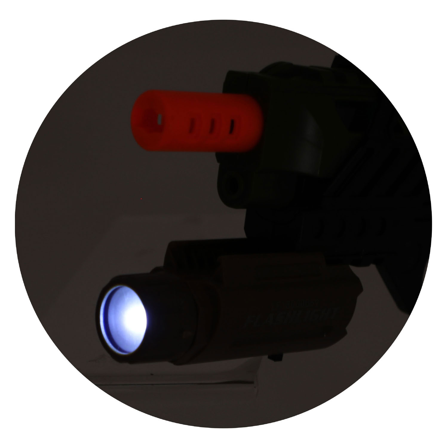Alfafox Pistool Militair met Licht en Geluid en Zaklamp