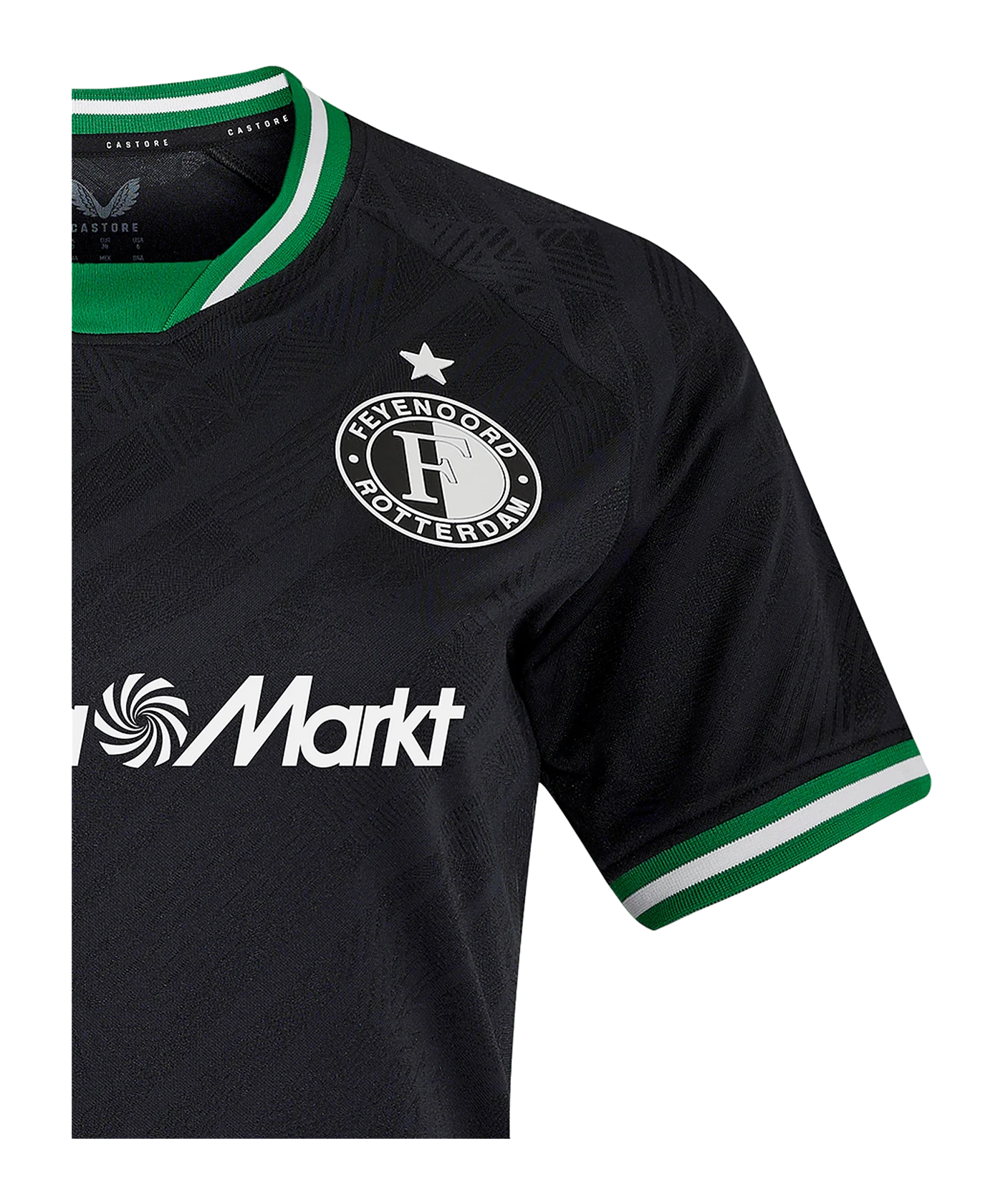 Castore Feyenoord Rotterdam Trikot Away 2024/2025 Kids Schwarz F010