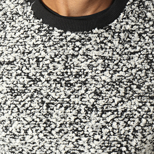 Pull Blanc Noir