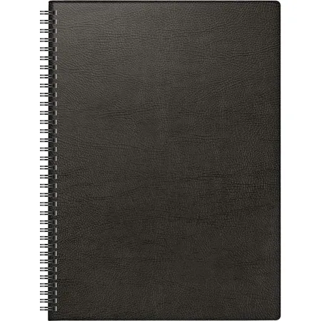 BRUNNEN Buchkalender Modell 781, 1 Woche / 2 Seiten, schwarz, 2021