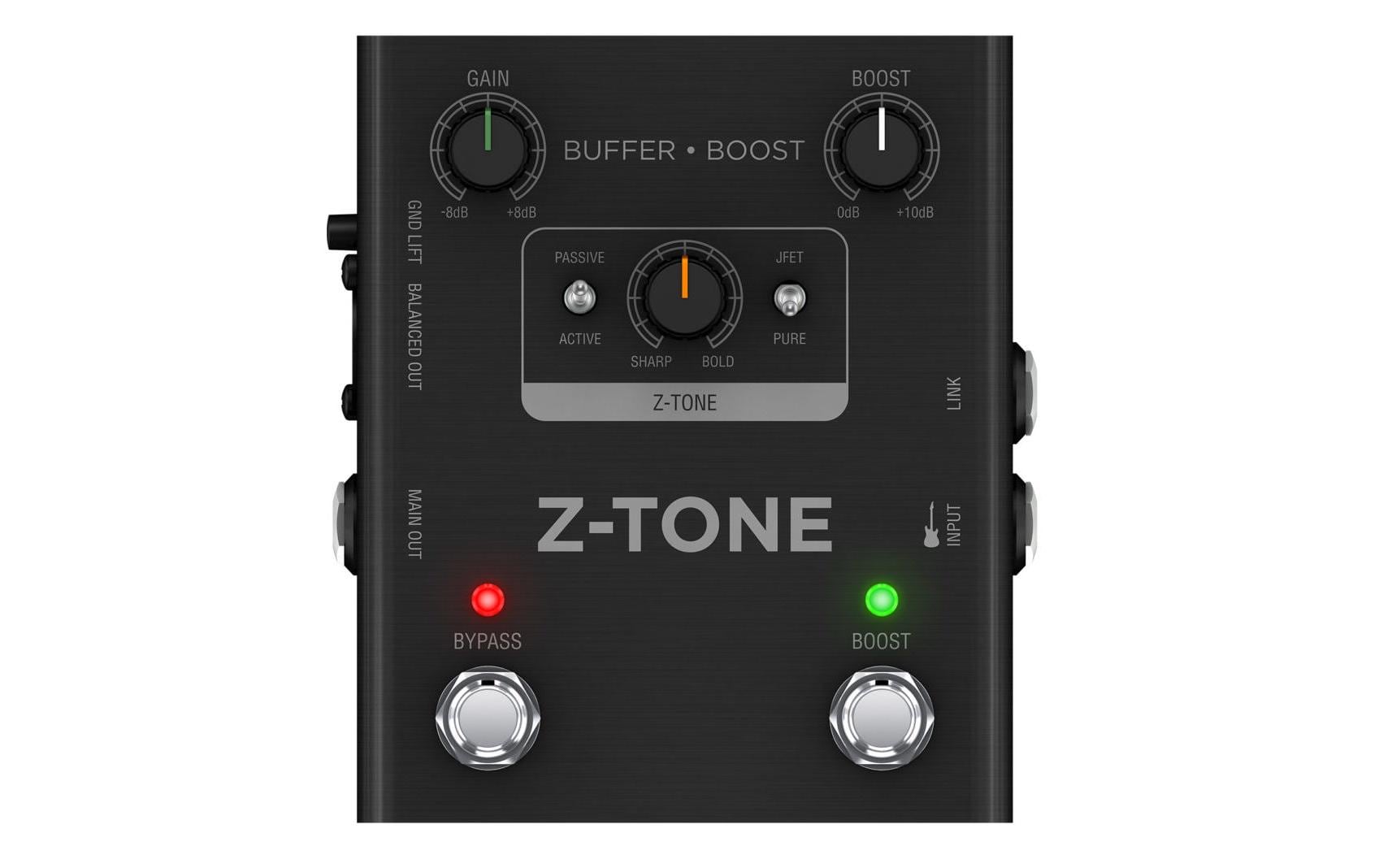 DI-Box Z-TONE Buffer Boost<br>Preamp/DI-Pedal mit fortschrittlicher Klangformung