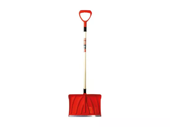 Pelle Poussoir 45cm Fischer Darex - Godet Résine, Lame Aluminium, Manche Bois Ergonomique