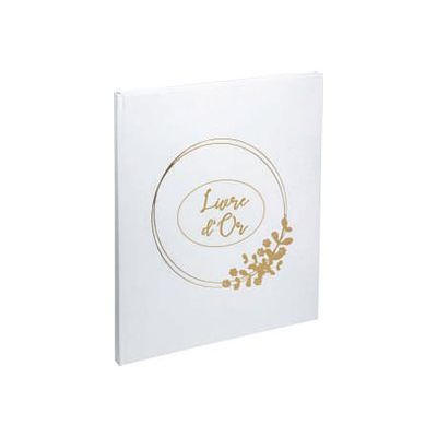 Exacompta Ringflower - Livre d'or - 27 x 22 cm - 100 pages - blanc
