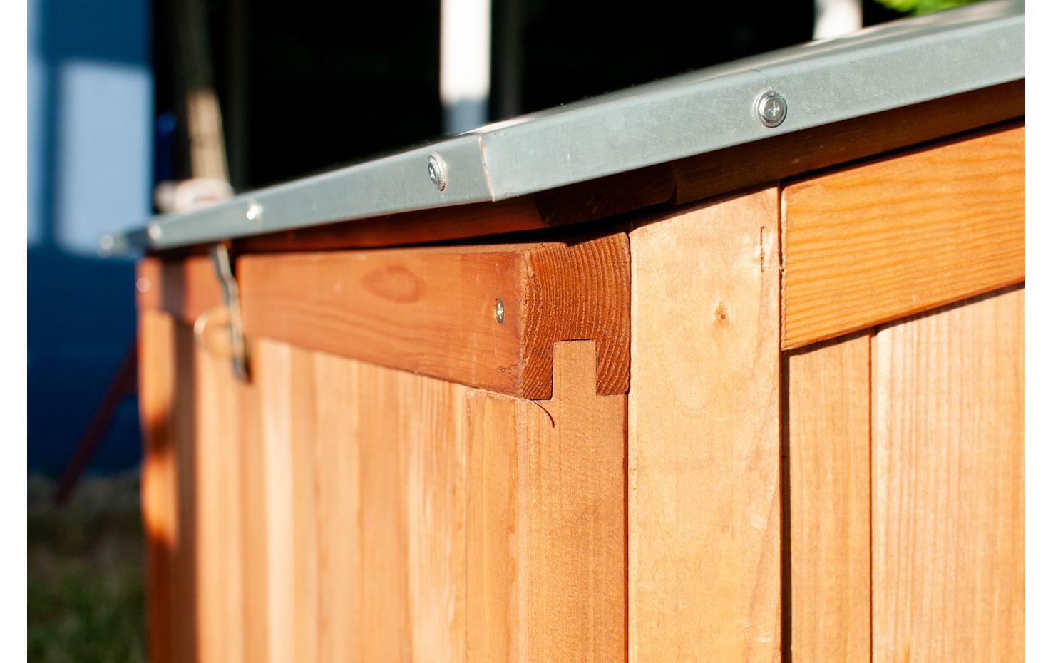 Gerätetruhe Braun lasiert<br>Aufbewahrungskiste / Gartenbox