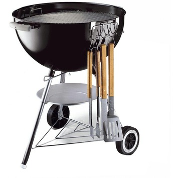 Weber gereedschaphouder t.b.v. houtskool barbecue staal
