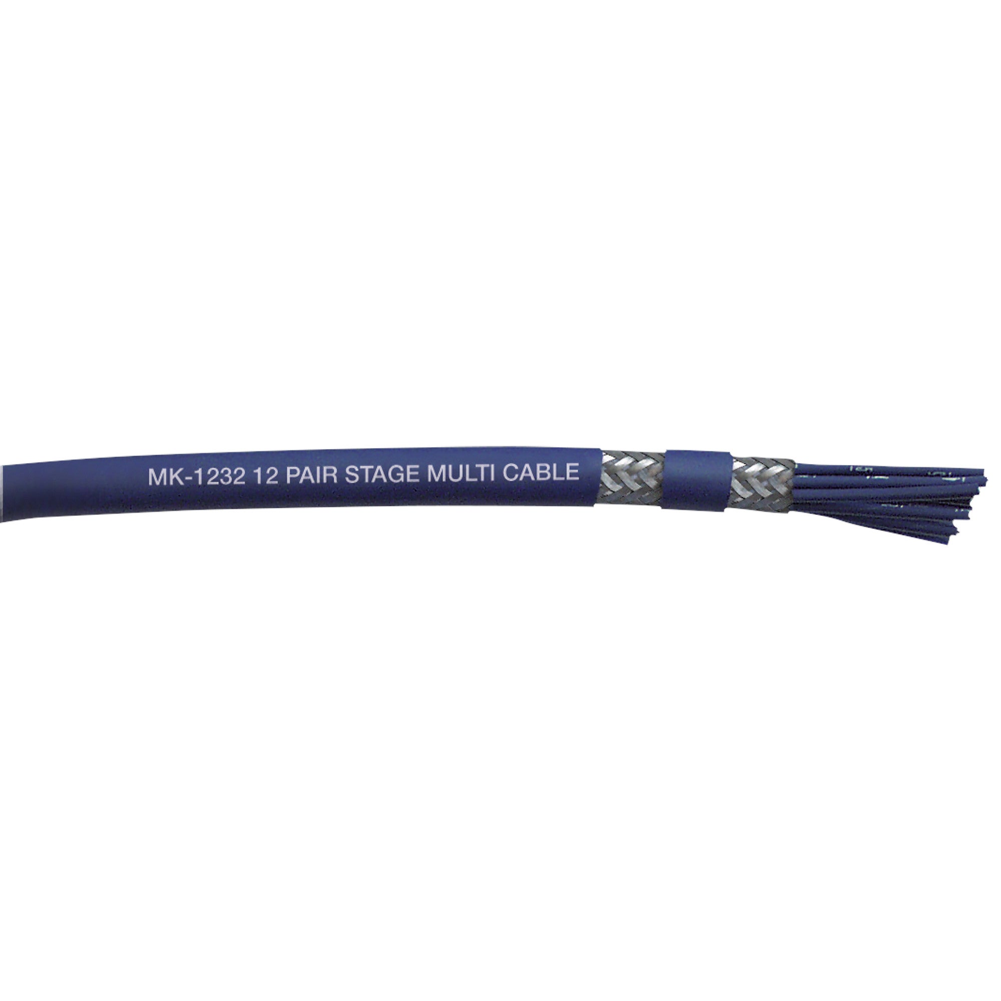 DAP MK-1232 12 parige dubbel afgeschermde signaalkabel per meter (blauw)