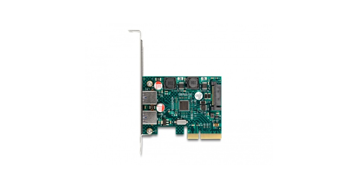 DeLOCKPCI Express x4 Card to 2 x external USB 10 Gbps Type-A female usb-controller  (Tweedekans)