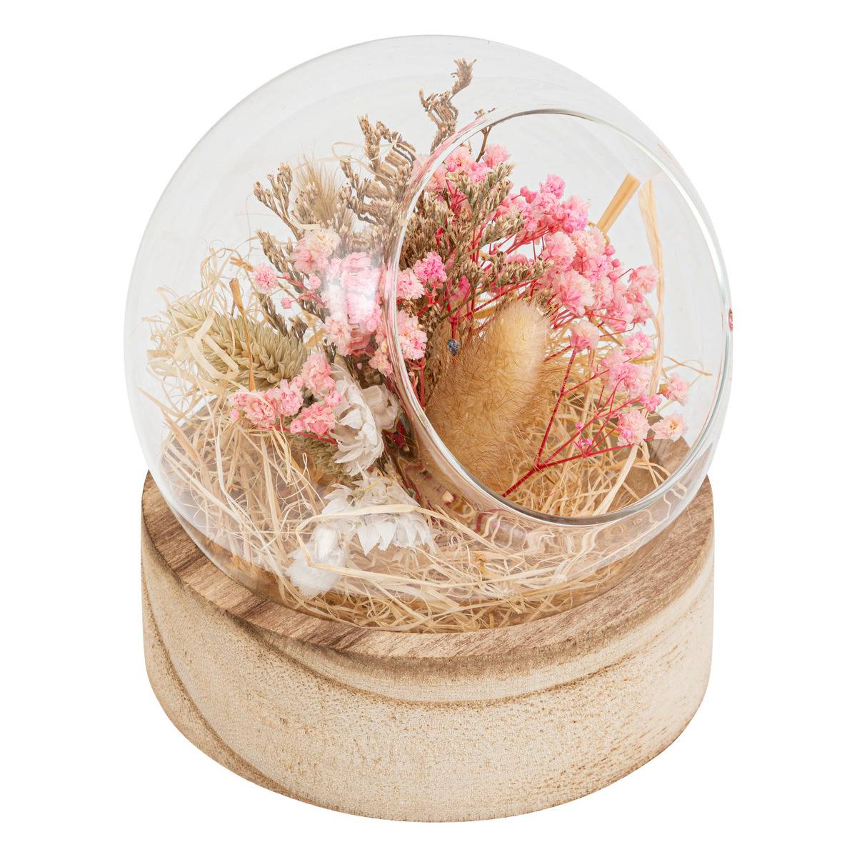 Compo fleur nat boule pria d12