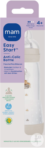 Mam Biberon Easy Start Anti-Colique Pure 320ml Mat Unisex 1 Pièce