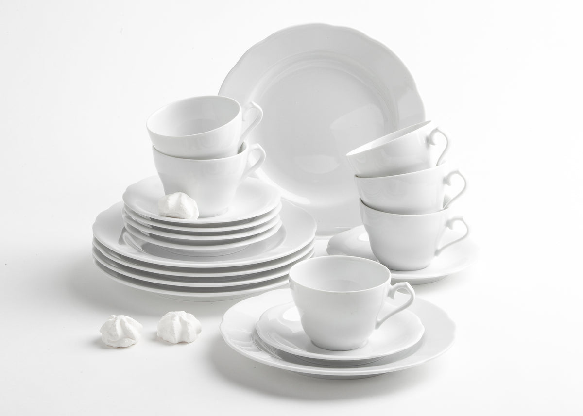 KAHLA Rossella Kaffee-Set 18tlg. weiß