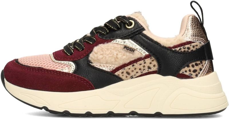 POSH by Poelman - Minion - Sneakers - Rood/Zwart/Beige