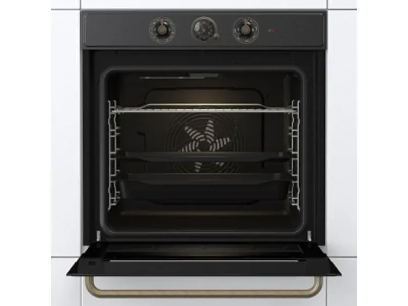 Gorenje Classic BOS67371CLB - Ovn - til indbygning - niche - bredde: 56 cm - dybde: 55 cm - højde: 59 cm - med selv-rengøring - Klasse A - mat sort