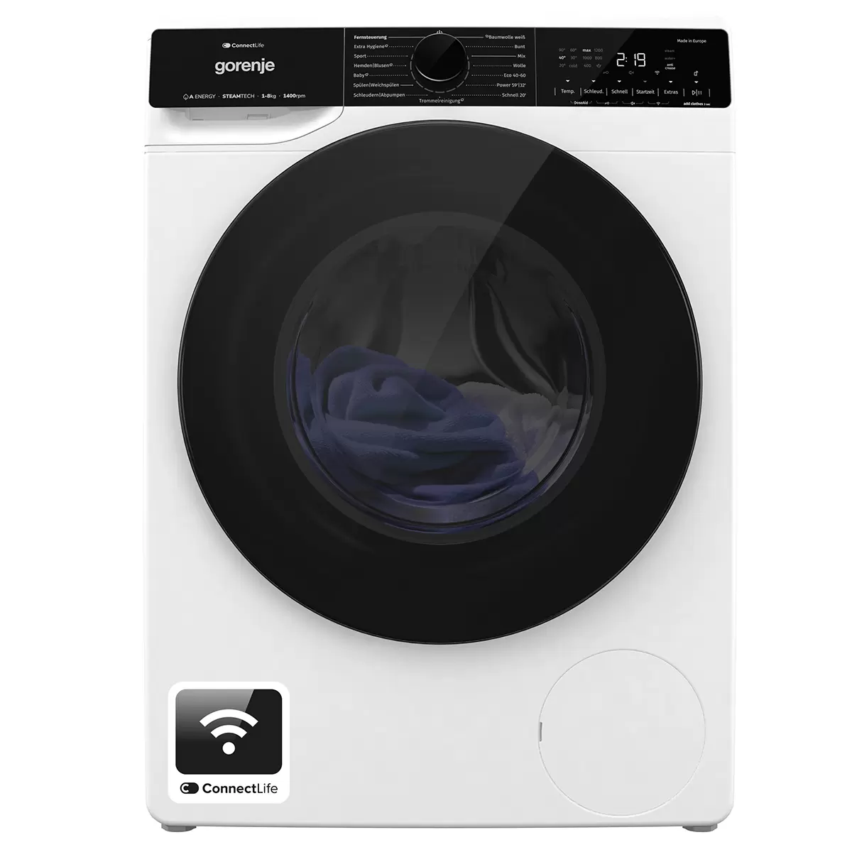 Waschmaschine Gorenje WPNA84A2TS schwarz,weiss
