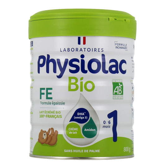 Physiolac Bio 1 Lait 1er âge Formule épaissie