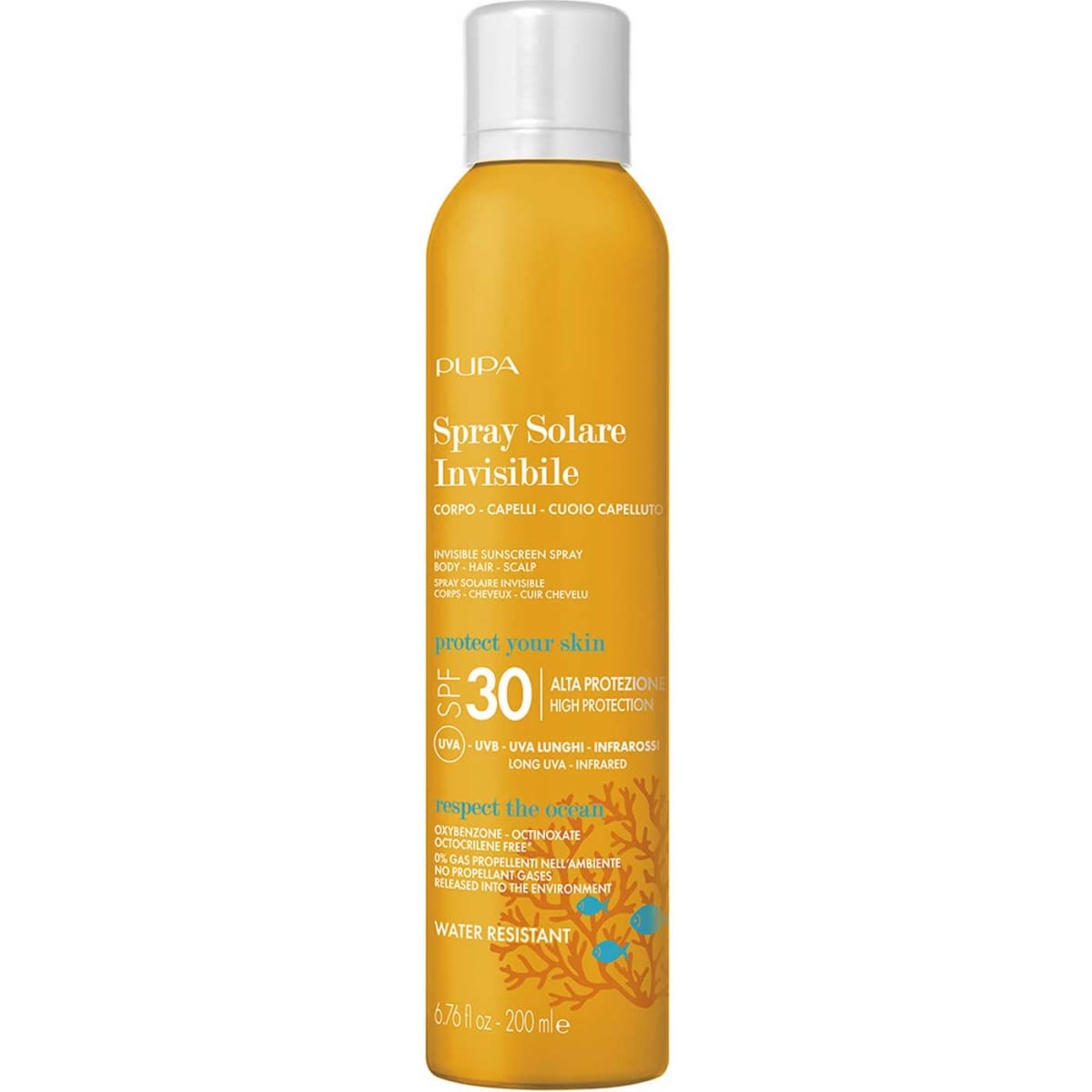 Pupa Spray Solaire Invisible SPF 30 Corps, Cheveux &  Cuir Chevelu Haute Protection UVA - UVB - Infrarouges