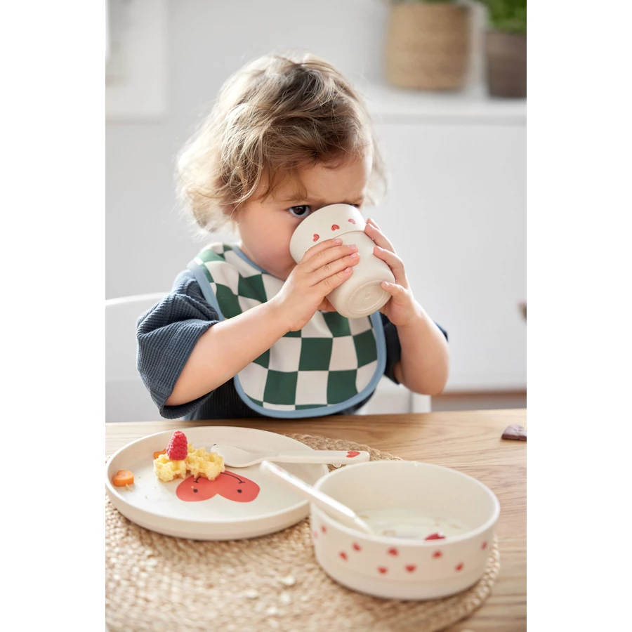 LÄSSIG Trinkbecher, Happy Rascals Heart lavender