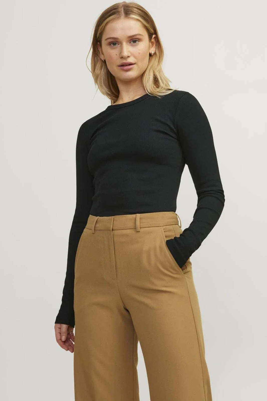 Jjxx Jxfreya Str Ls Rib Tee 3801852 black