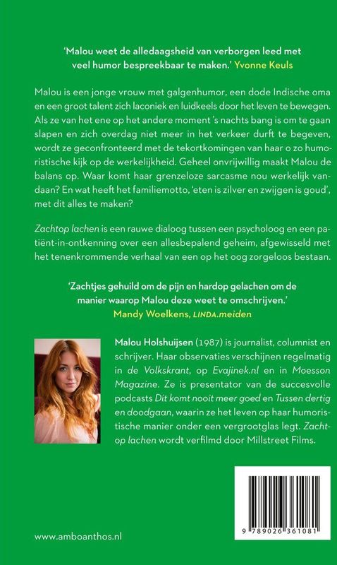 Zachtop Lachen - Malou Holshuijsen - Literatuur Boek