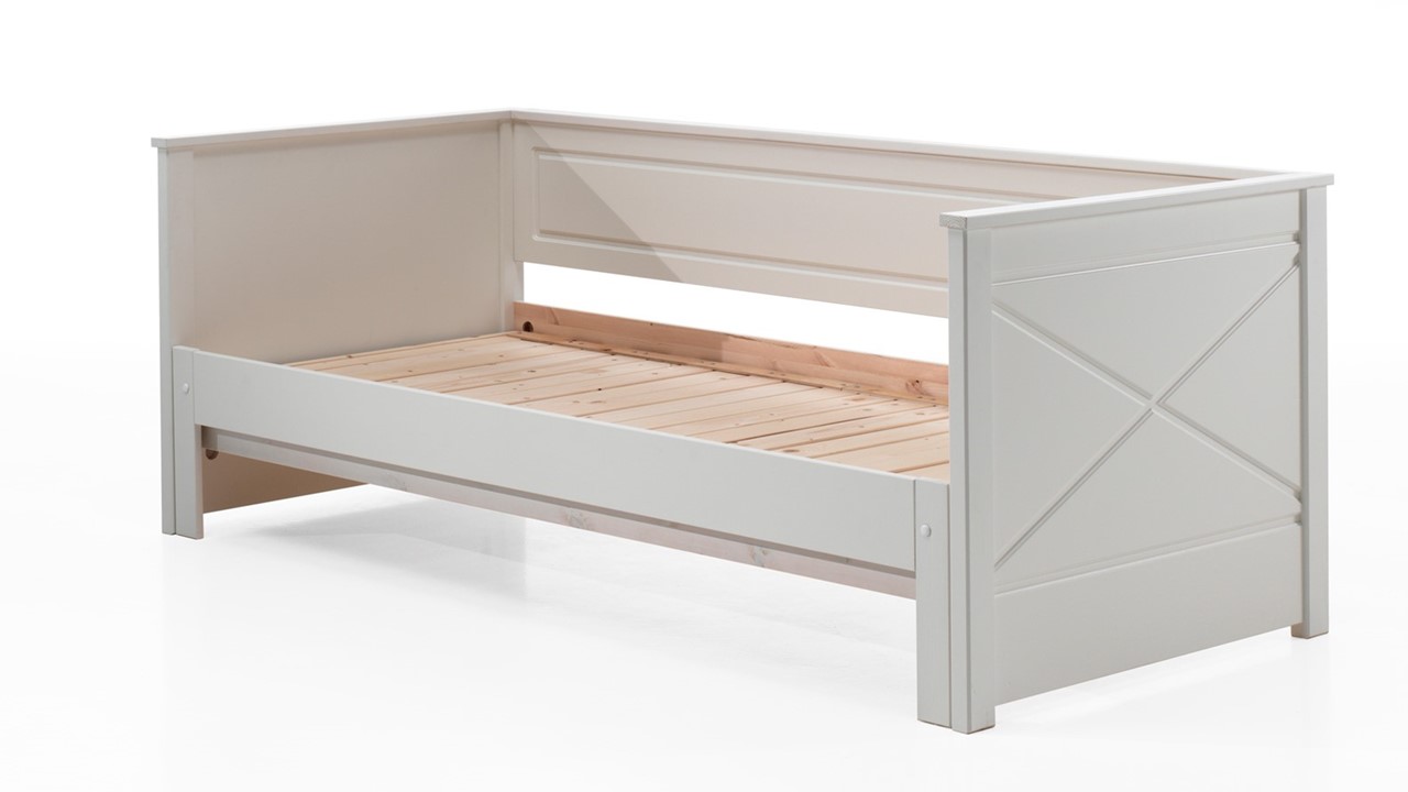 Bed paneel uitschuifbaar Pino wit