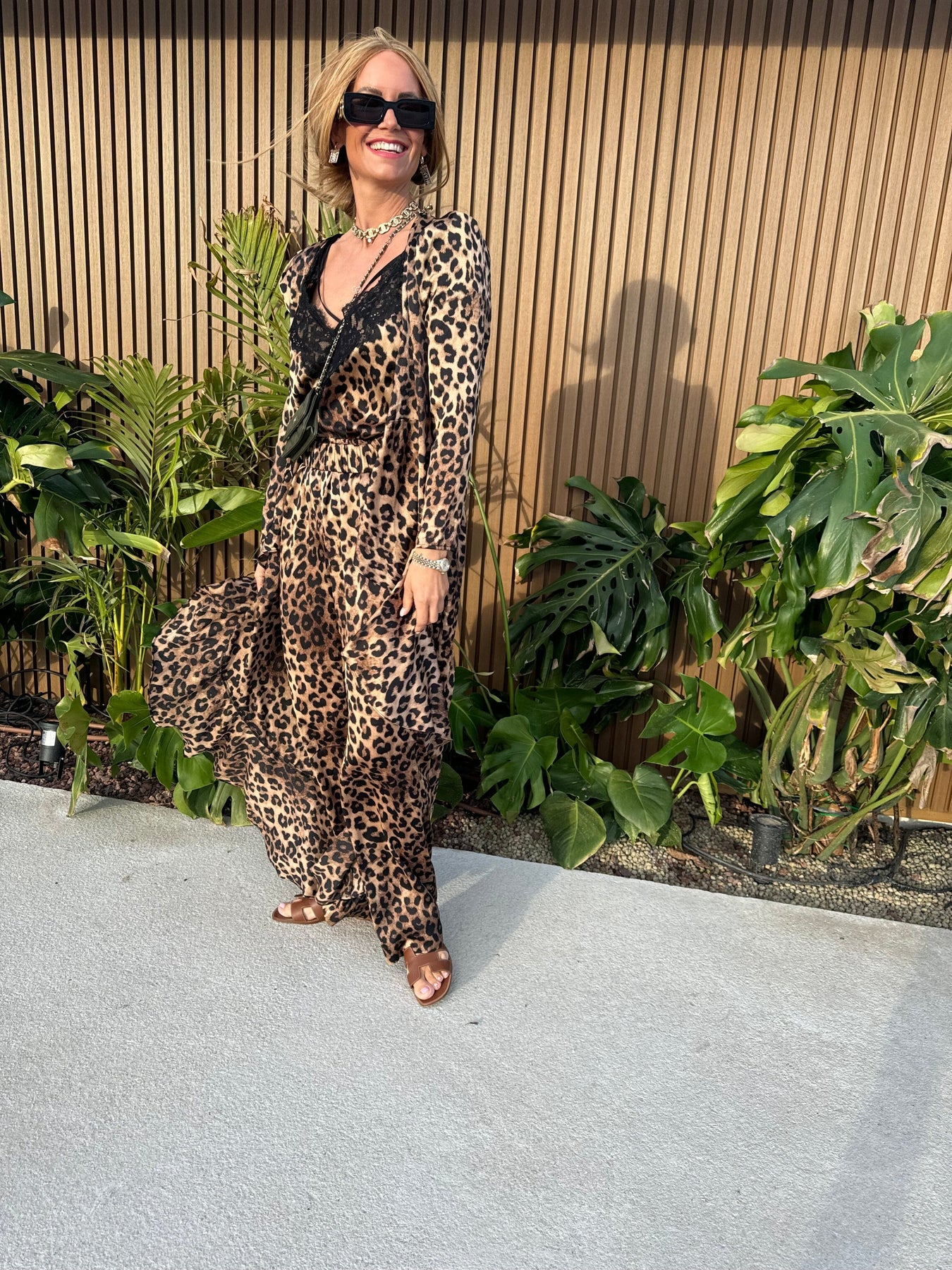 Valentin Studio String Leopard Top