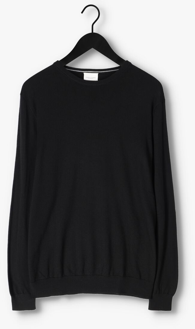 PROFUOMO zwarte profuomo trui pullover crew neck