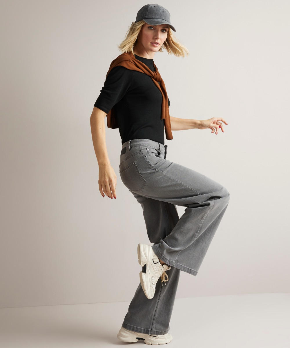 wide fit stretch jeans - lara