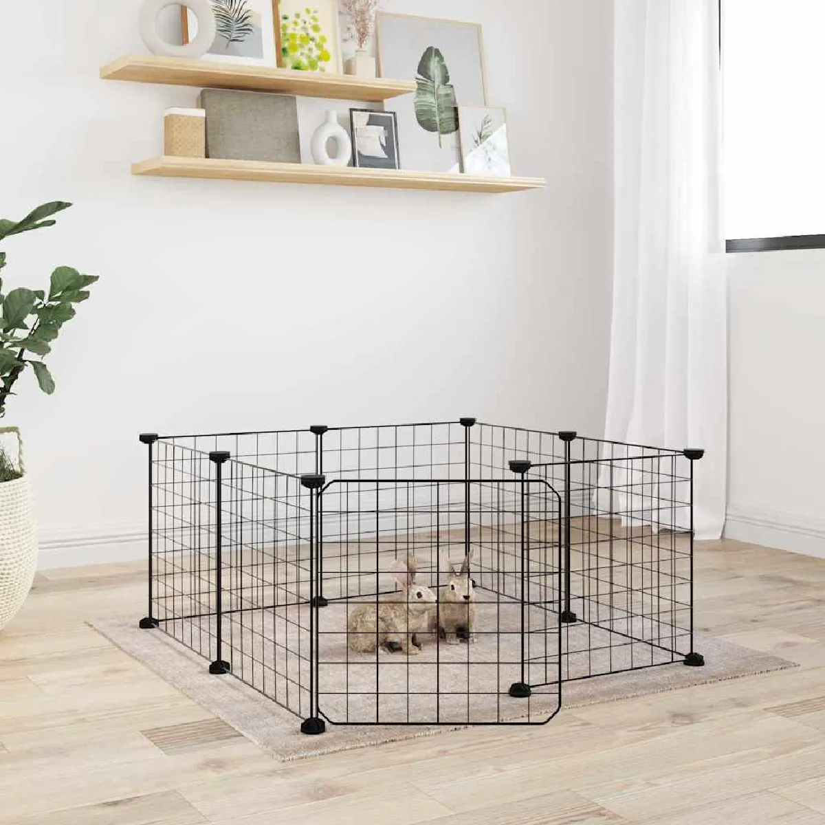 vidaXL Cage animaux de compagnie - Noir