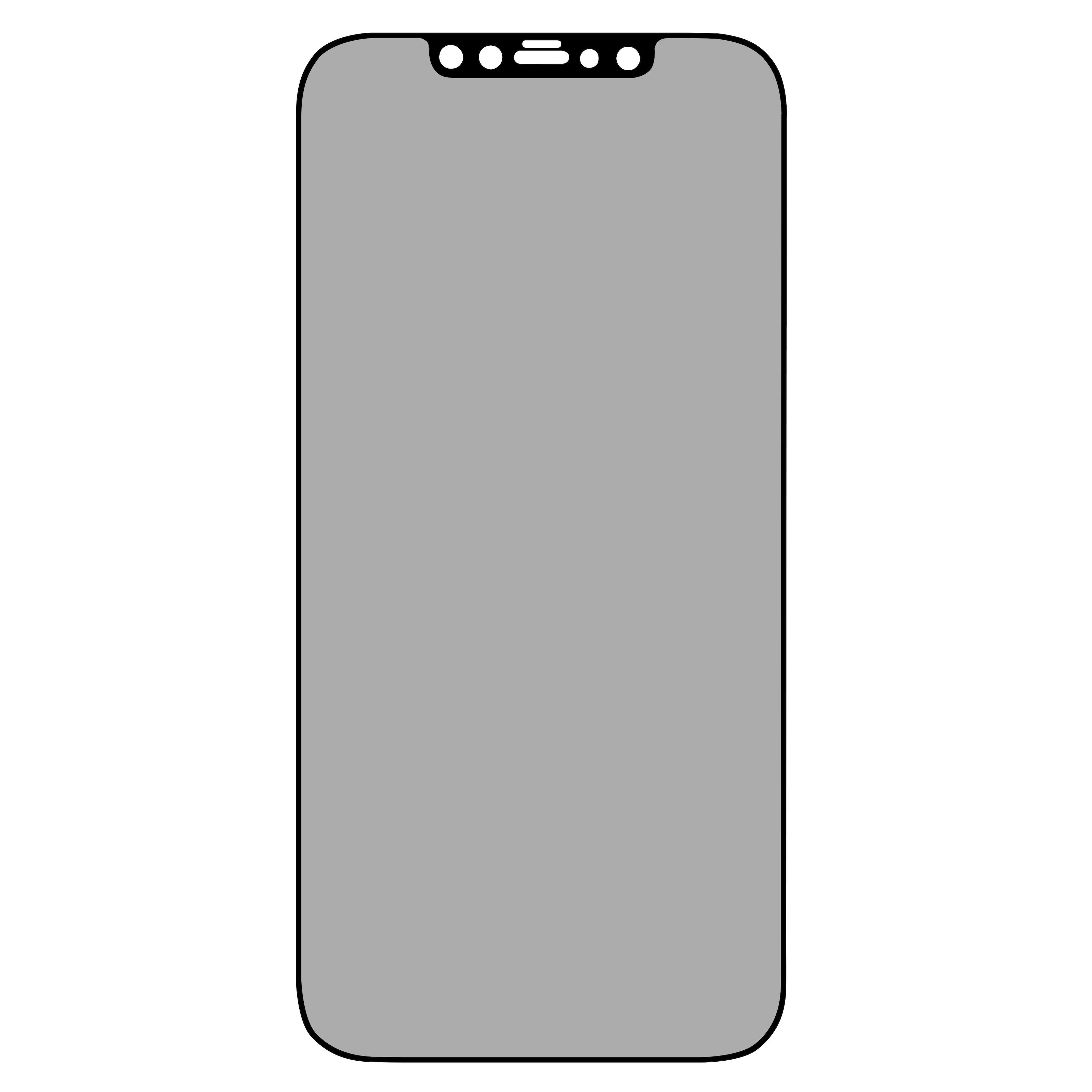 Linocell Elite Extreme Privacy Glass Skjermbeskytter for iPhone 12 Pro Max