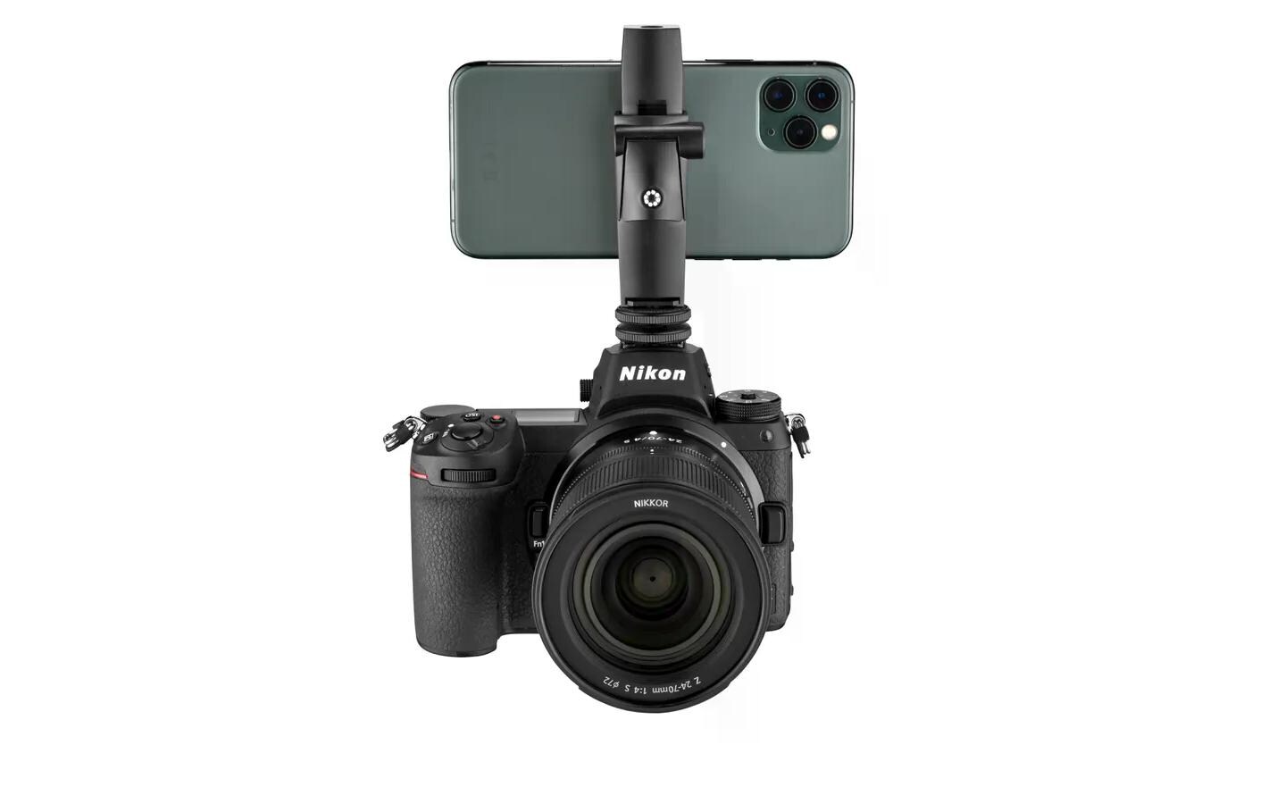 Halterung Grip Tight SmartSmartphone-Klemme GripTight Smart glänzt im Hochformat für die neueste TikTok-Einlage genauso wie im Querformat für den neuesten YouTube-Beitrag