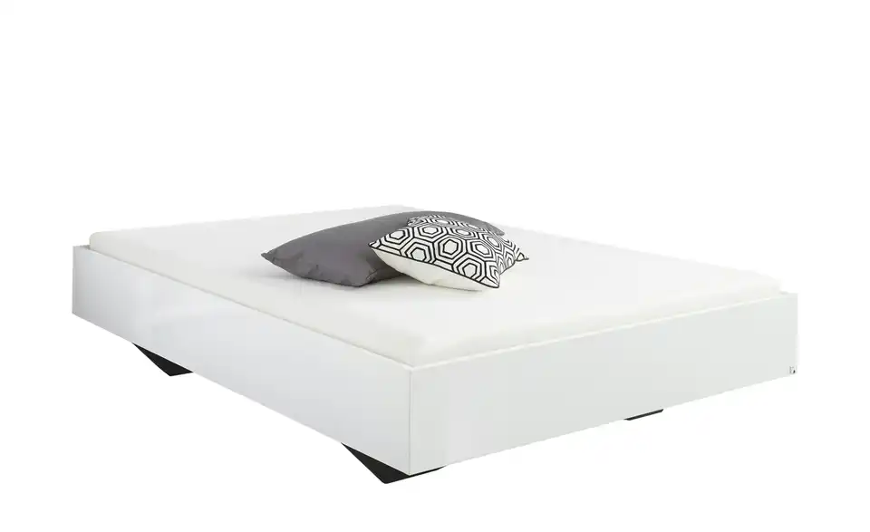 Futonbett Phoenix Weiß, Hochglanz 140 cm