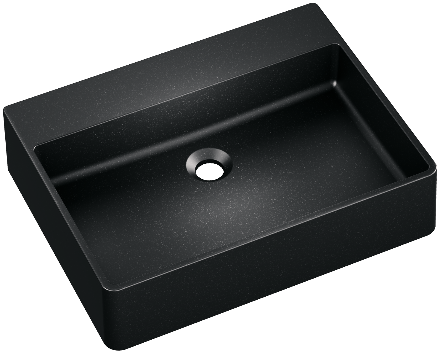 Kerra Silba wastafel 55x42x13cm zwart
