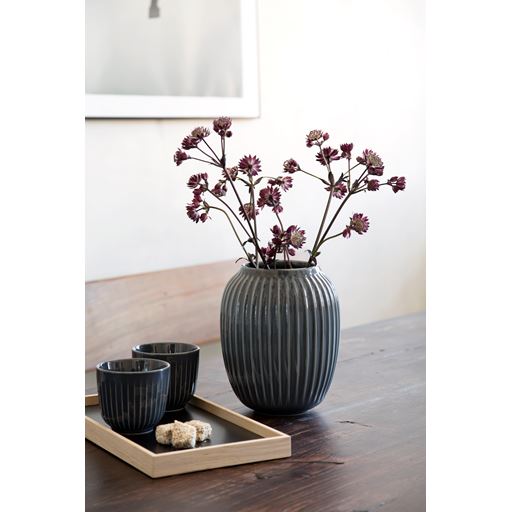 Kähler Hammershøi Vase, Antracitgrå, 20 cm